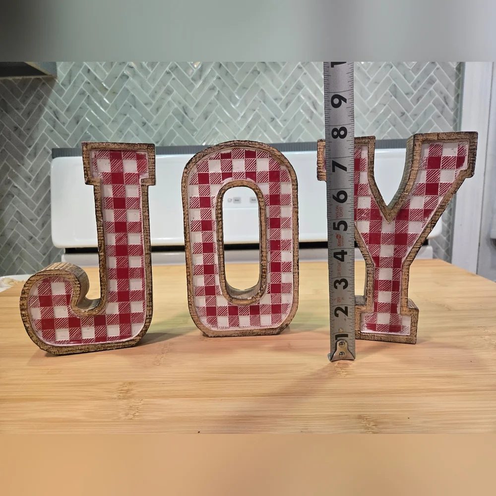 Plaid JOY Holiday Decoration‎